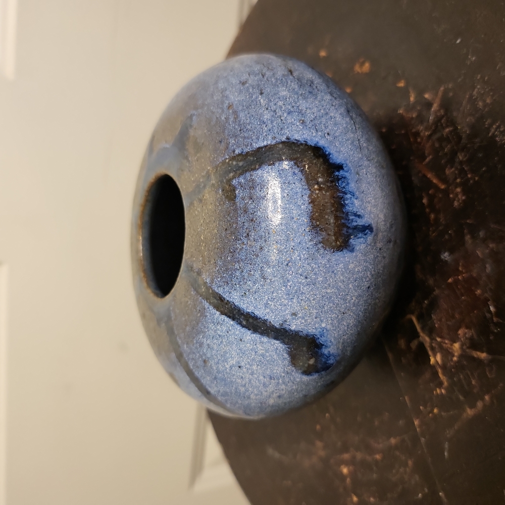 MID-CENTURY MODERN Signed Studio Pottery Ceramic Bowl 3"×5"